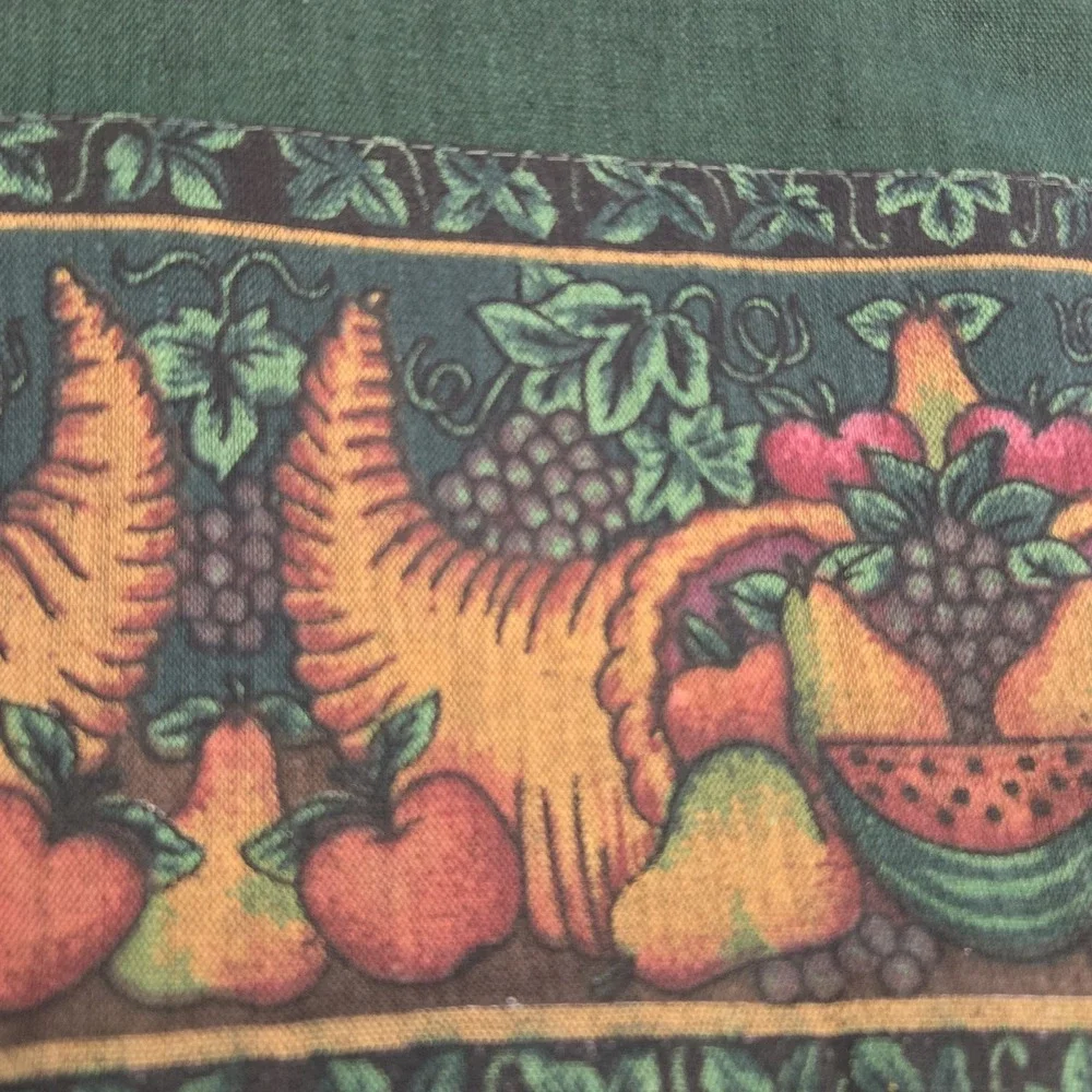 Gallery Four Rectangle Tablecloth Cornucopia Green 52